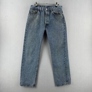 Vintage Levis Jeans Mens 33x30 (Fits 30x28) 501 Straight Denim 90s Made in USA